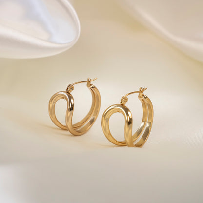 Elena Oorbellen - Goud