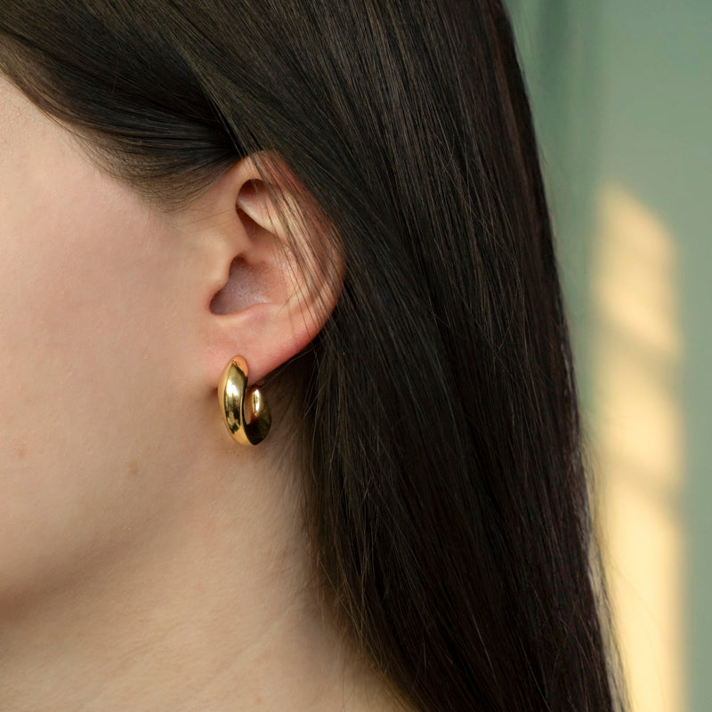 Mable Oorbellen - Geelgoud