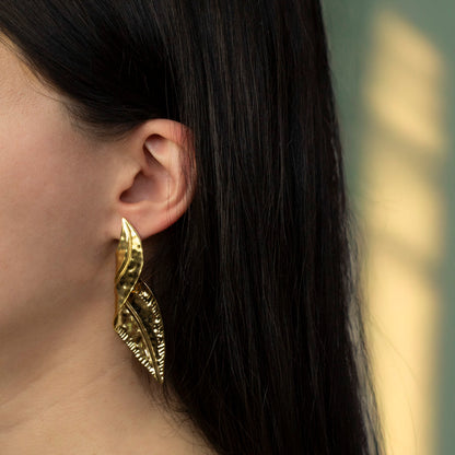 statement oorbellen goud 