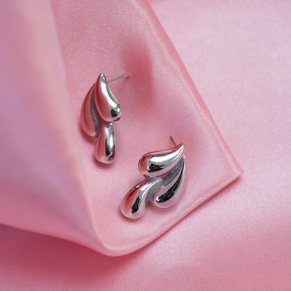 Zilveren stainless steel oorbellen, tijdloos en minimalistisch